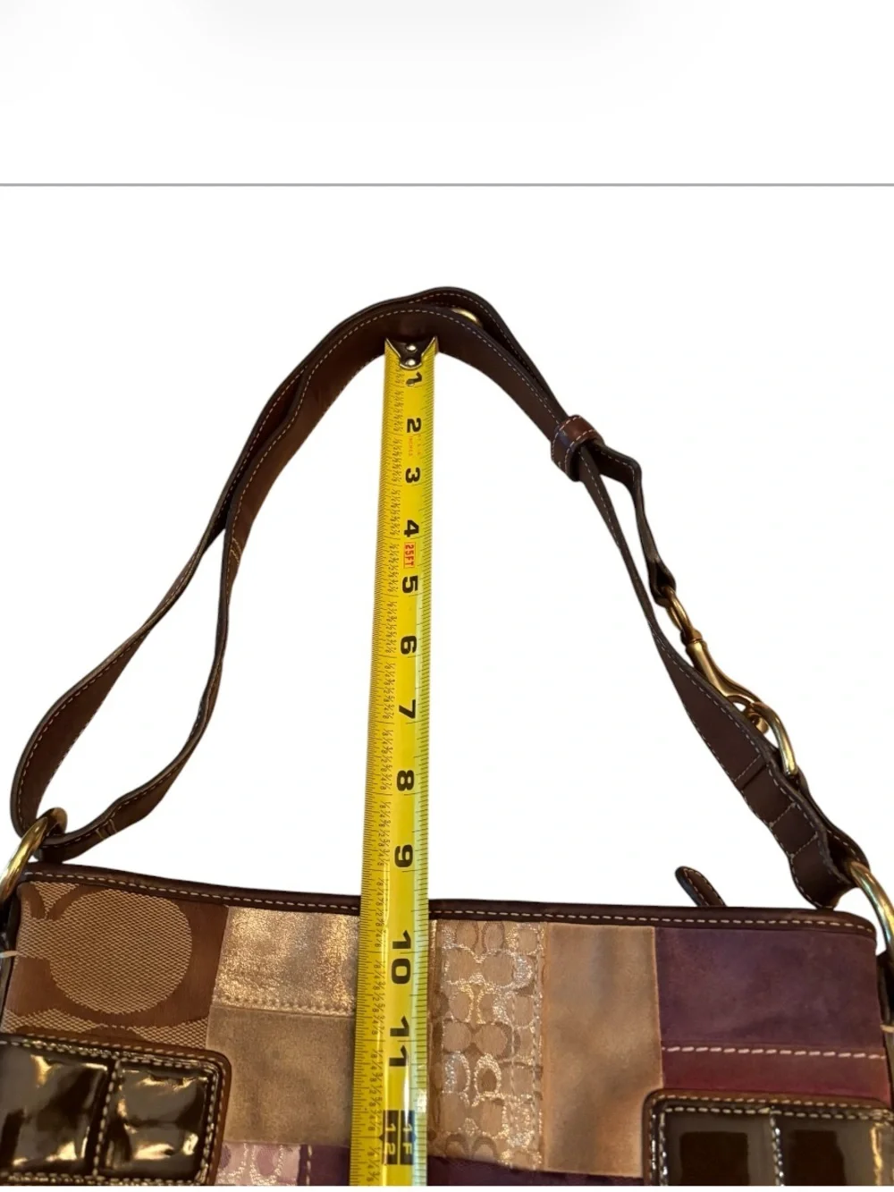 Vintage Coach Patchwork Leather   Crossbody/Shoulder Bag K05S-3573
